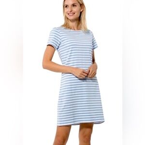 Sail to Sable Blue and White Striped Dress Size M
